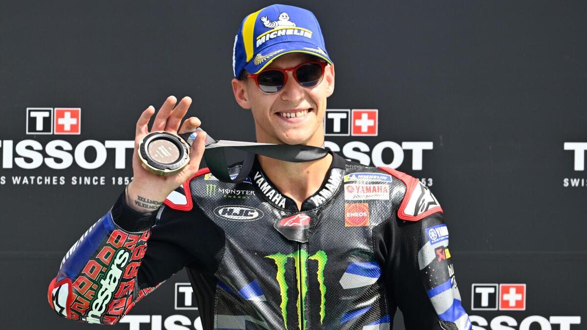 MotoGP 2023 GP Di Olanda Fabio Quartararo Primo Tiepido Podio