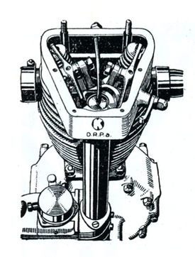 Il motore tedesco “K” utilizzava un unico disco, nel quale erano ricavate due piste concentriche con relative camme frontali, per azionare le due valvole mediante bilancieri a due bracci