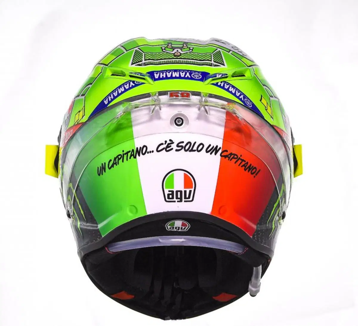 Il casco speciale di Rossi: 'C'è solo un capitano' (2)
