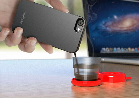 Mokase, la cover che trasforma l'iPhone in caffettiera