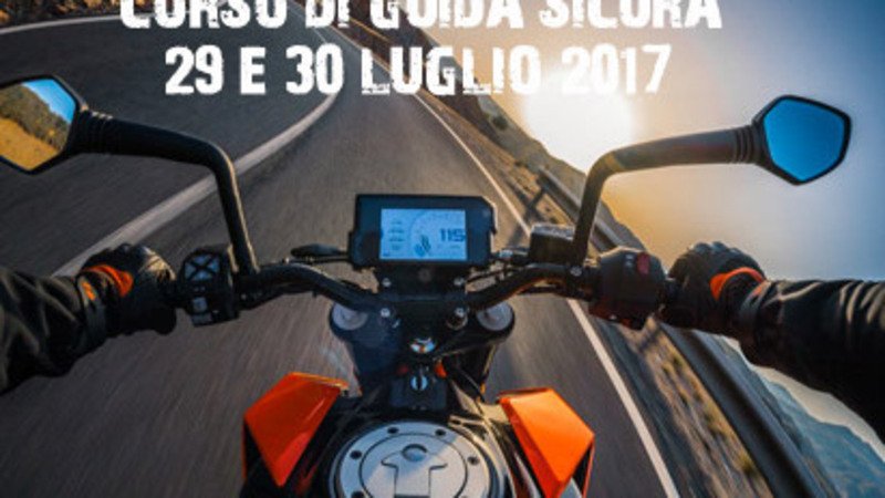 29 luglio 2017: corso guida sicura e prova KTM con Fabio Fasola