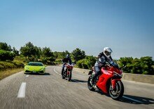 Lamborghini e Ducati, viaggio verso la 1.000 km del Paul Ricard (Video)