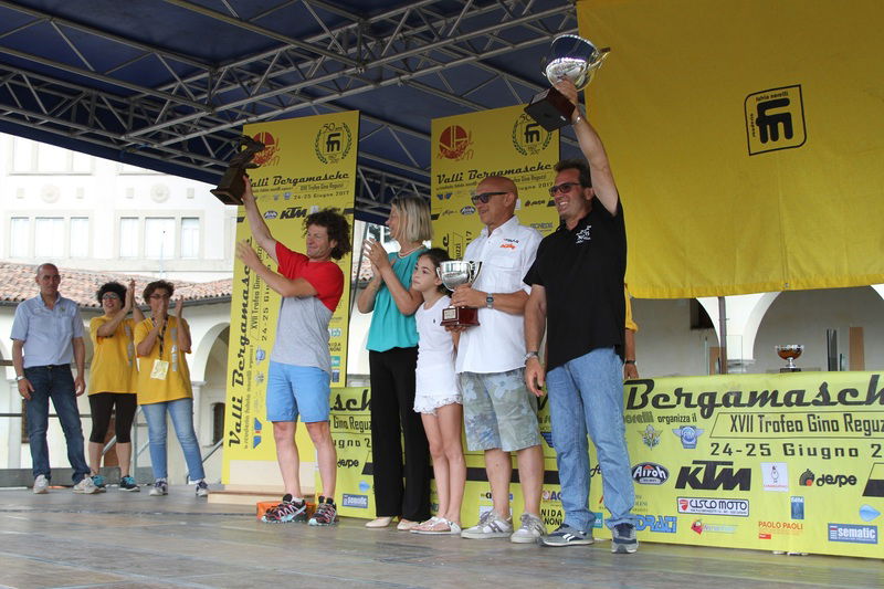 La premiazione della Assoluta: Stefano Passeri, Fabio Fasola e Luca Murer