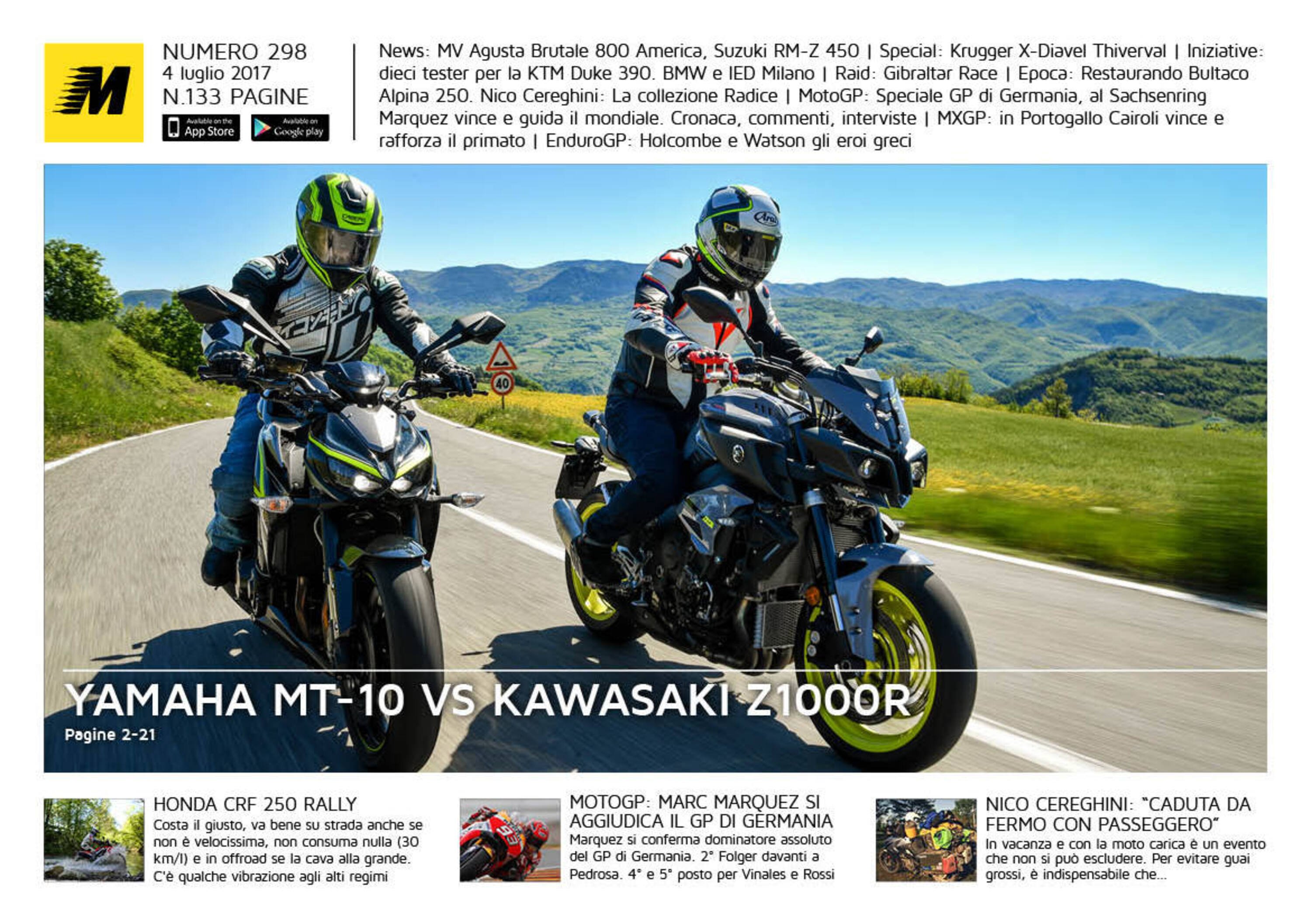 Magazine n&deg; 298, scarica e leggi il meglio di Moto.it 