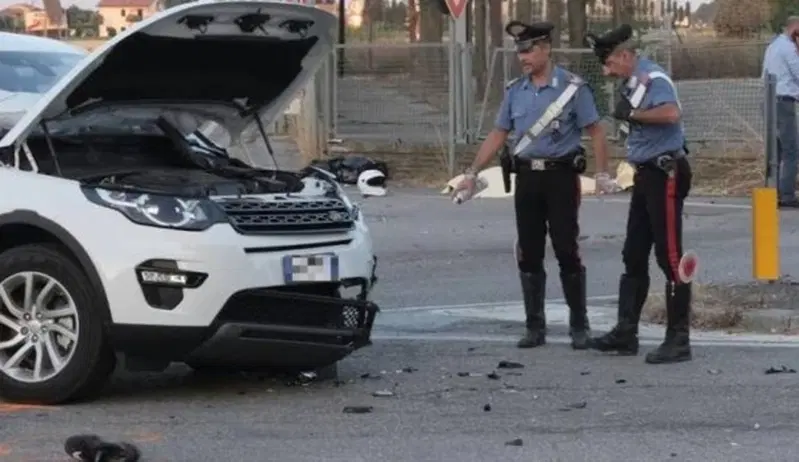 L'auto coinvolta nell'incidente