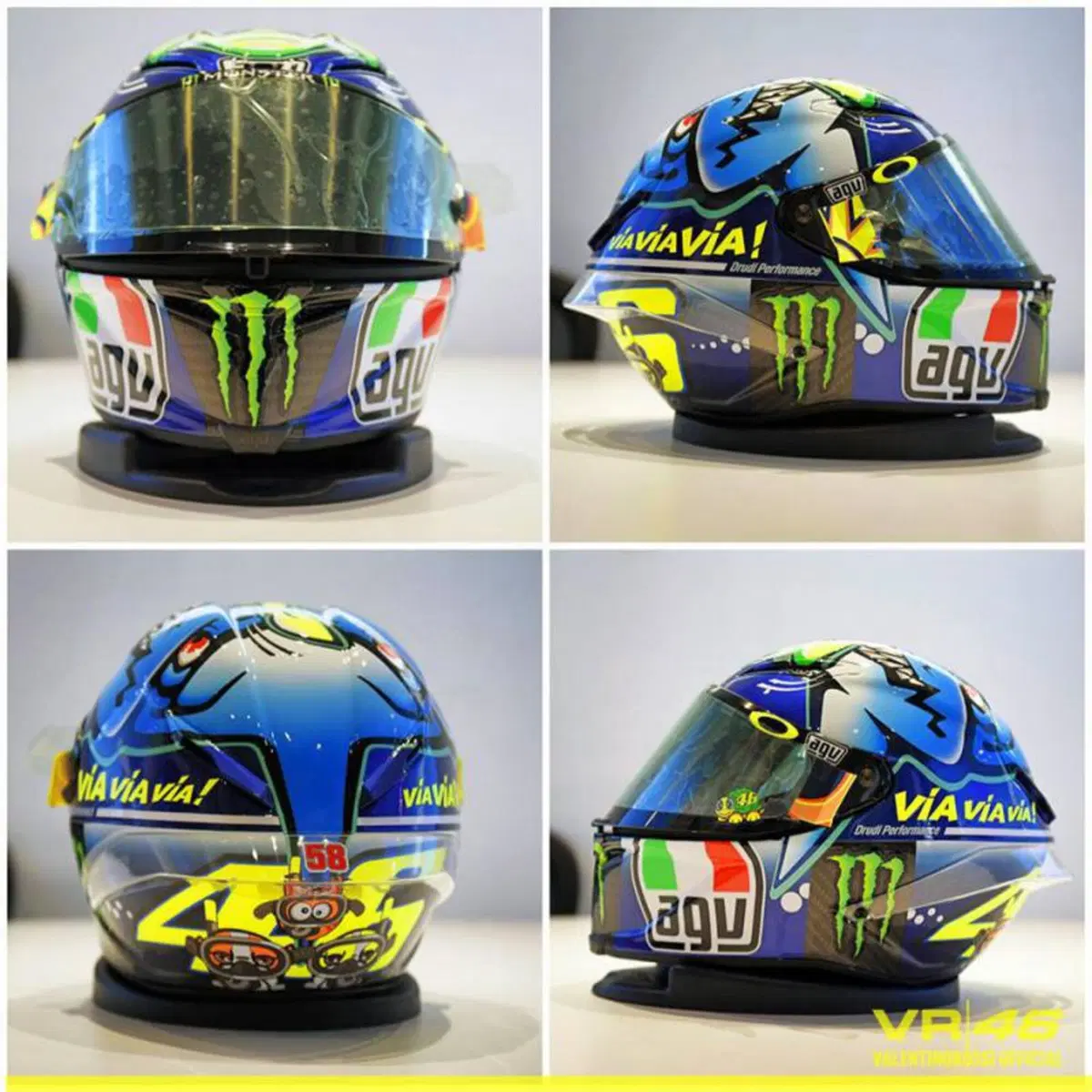 MotoGP 2015. Rossi braccato dagli squali nel casco speciale per Misano (2)