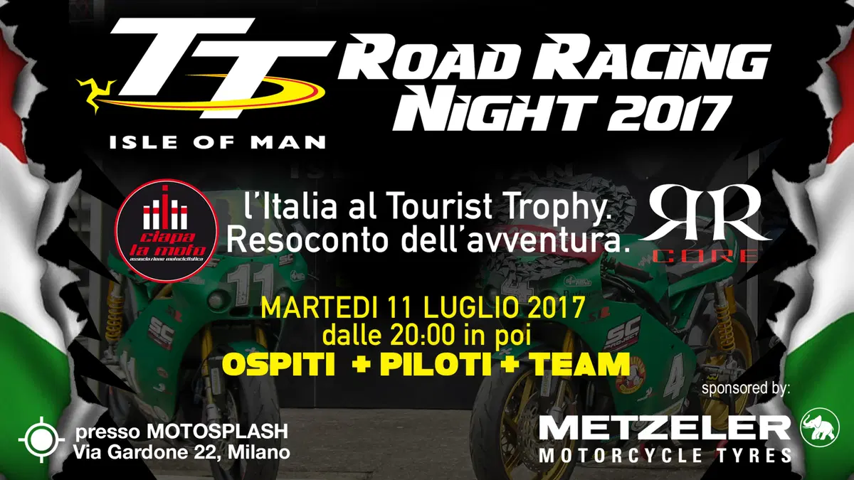 Serata "Road Racing Core" da Ciapa la Moto marted&igrave; prossimo