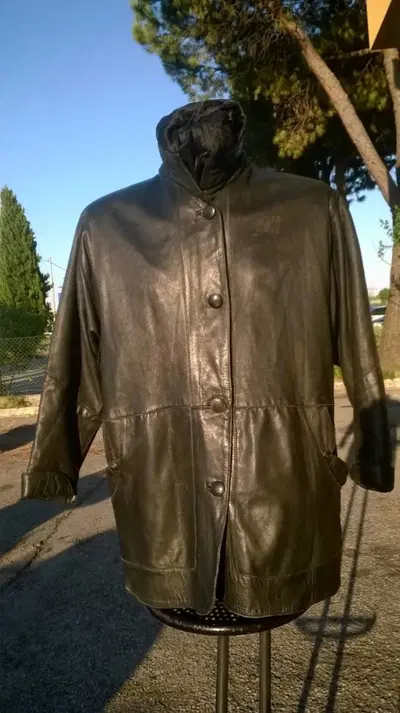 Giacca Donna Pelle Nera Artigianale
