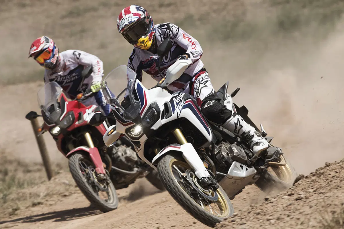 Marc Marquez e Joan Barreda in sella alla Honda CRF1000L Africa Twin