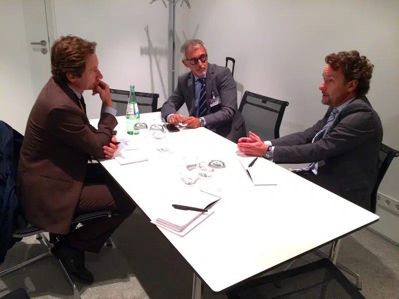 Un momento della nostra intervista