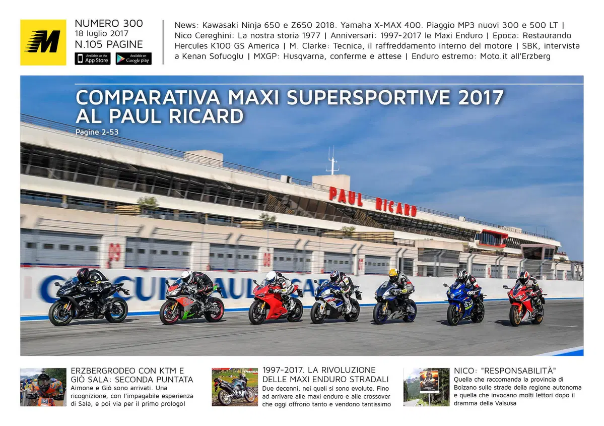 Magazine n&deg; 300, scarica e leggi il meglio di Moto.it 