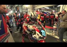 Il tramonto al Bol d'Or con il team Honda TT Legends