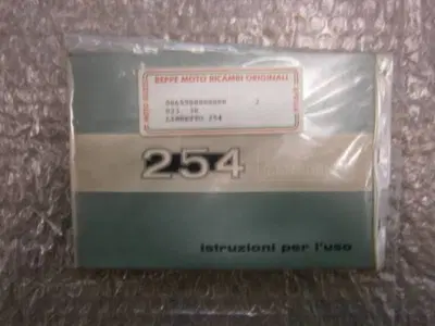 LIBRETTO USO E MANUTENZIO Moto Guzzi LIBRETTO USO E MAN. GUZZI 254