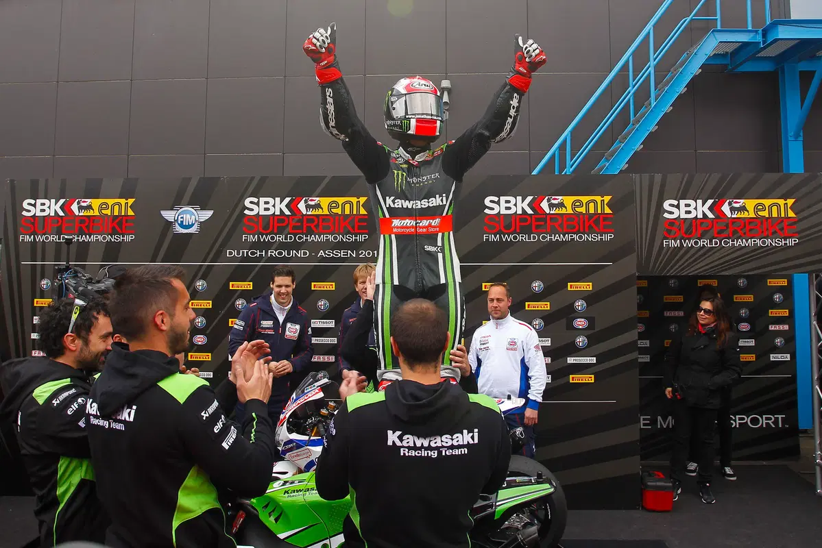SBK, Jerez 2015. Rea campione del mondo SBK. Gara 1 a Sykes (5)