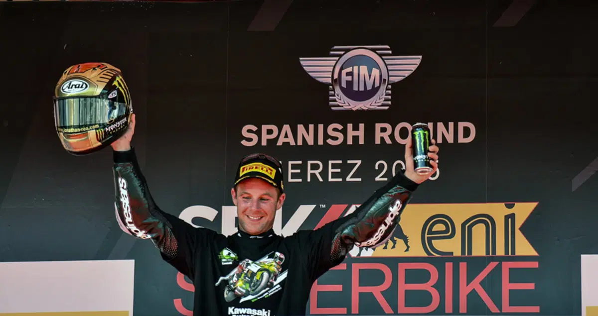 SBK, Jerez 2015. Rea campione del mondo SBK. Gara 1 a Sykes (3)