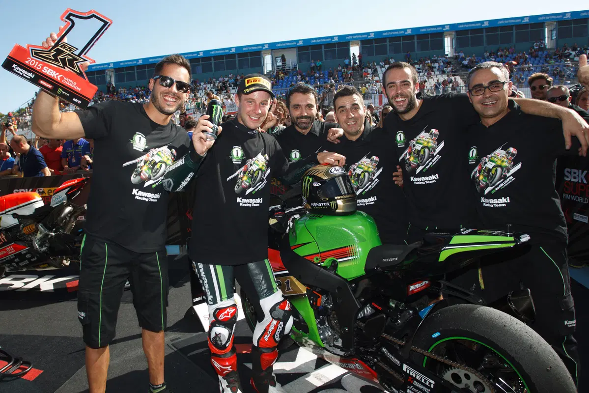 SBK, Jerez 2015. Rea campione del mondo SBK. Gara 1 a Sykes (9)