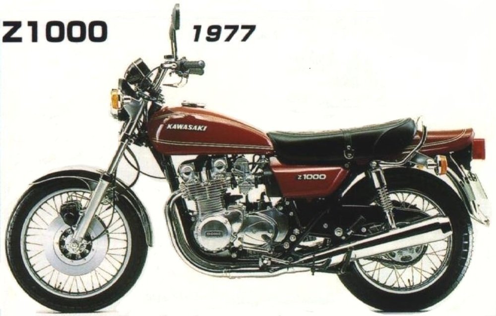 Kawasaki Z1000 1977, foto da archivio