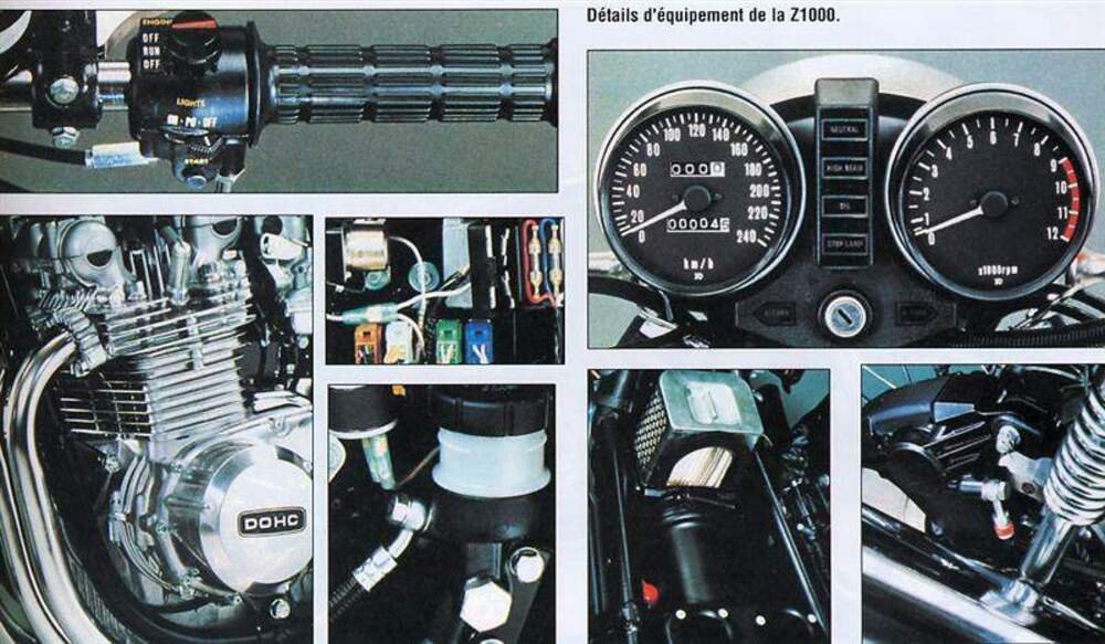 Kawasaki Z1000, i particolari in una foto dell&#039;epoca