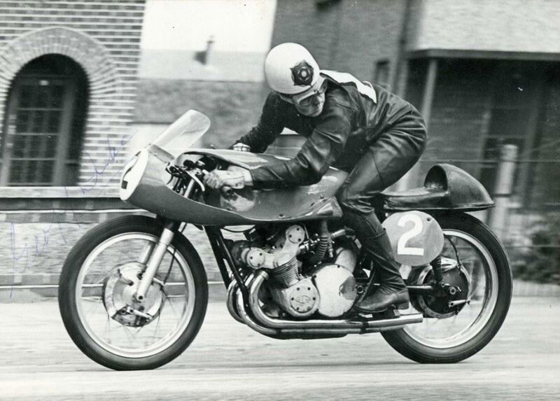 Geoff Duke con la Gilera alla North West del 1955