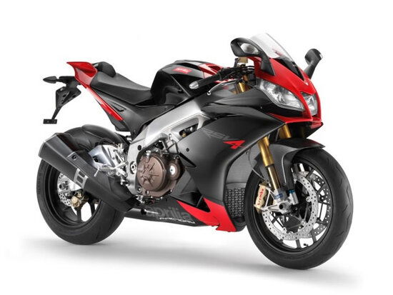 E' del 2009 anche la prima Aprilia RSV4, qui la evolutissima Factory. Il V4 di 65° aveva potenza di 180 cv e la moto pesava a secco 179 kg. L'anno dopo in SBK vinse con Biaggi il primo di tre titoli mondiali