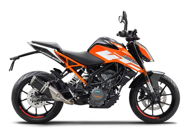 La KTM Duke 125 del 2017