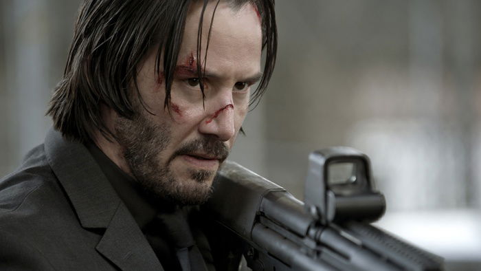 Reeves in una scena di John Wick