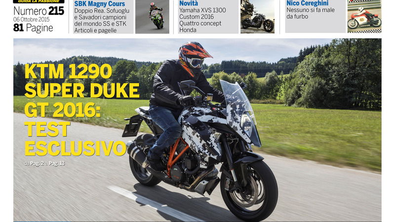 Magazine n&deg;215, scarica e leggi il meglio di Moto.it 