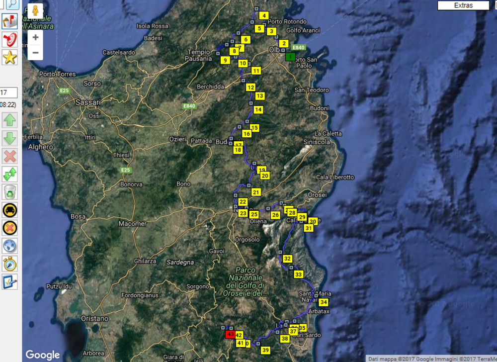 Itinerario del 29 settembre