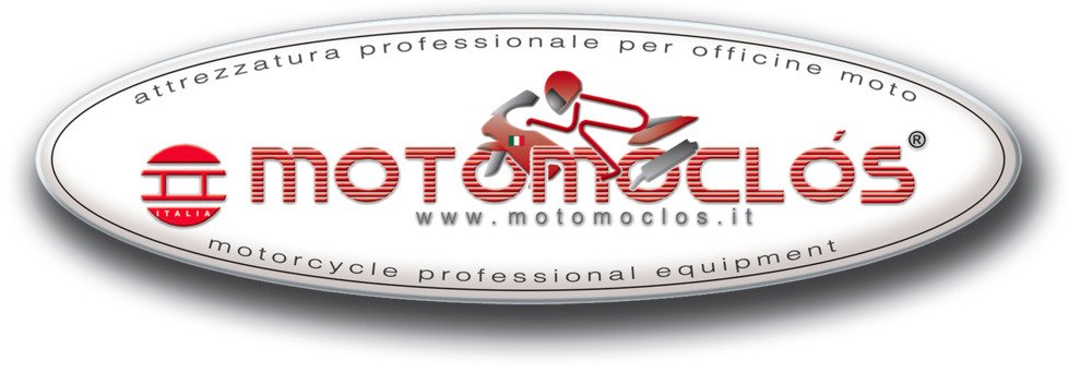 Il logo Motomoclos: l&#039;azienda ha sede in provincia di Lucca