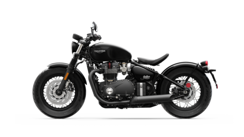 La Triumph Bonneville Bobber Black in versione Jet Black