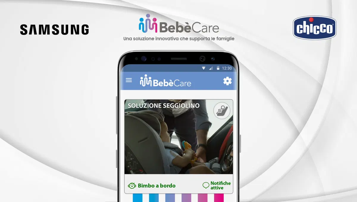 BebéCare, con Samsung e Chicco mai più bimbi dimenticati in auto