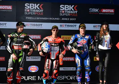 SBK 2017. Melandri si aggiudica la Superpole a Jerez