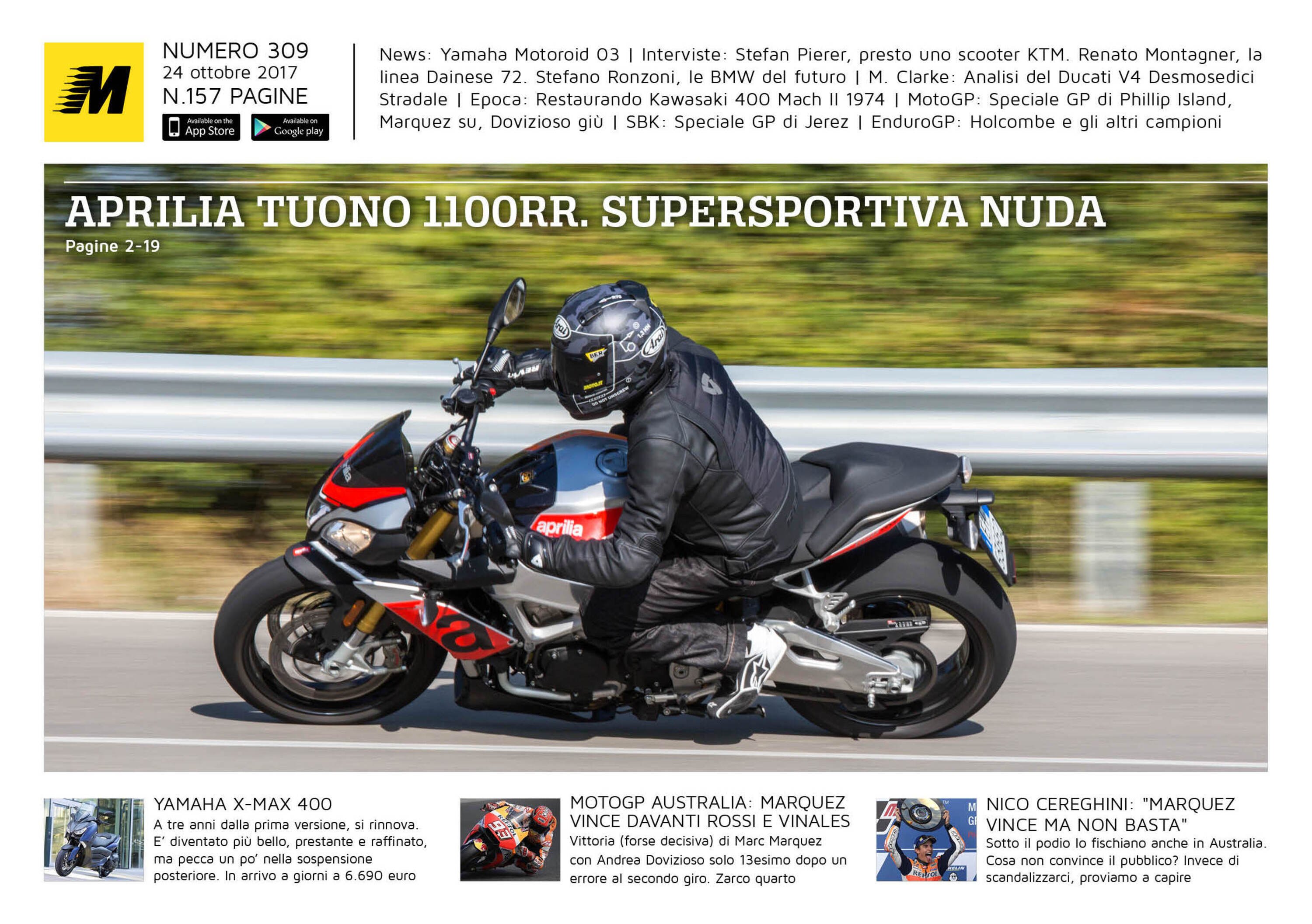 Magazine n&deg; 309, scarica e leggi il meglio di Moto.it 