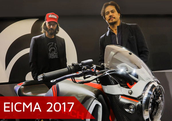 EICMA 2017. Keanu Reeves: Faccio moto da guidare