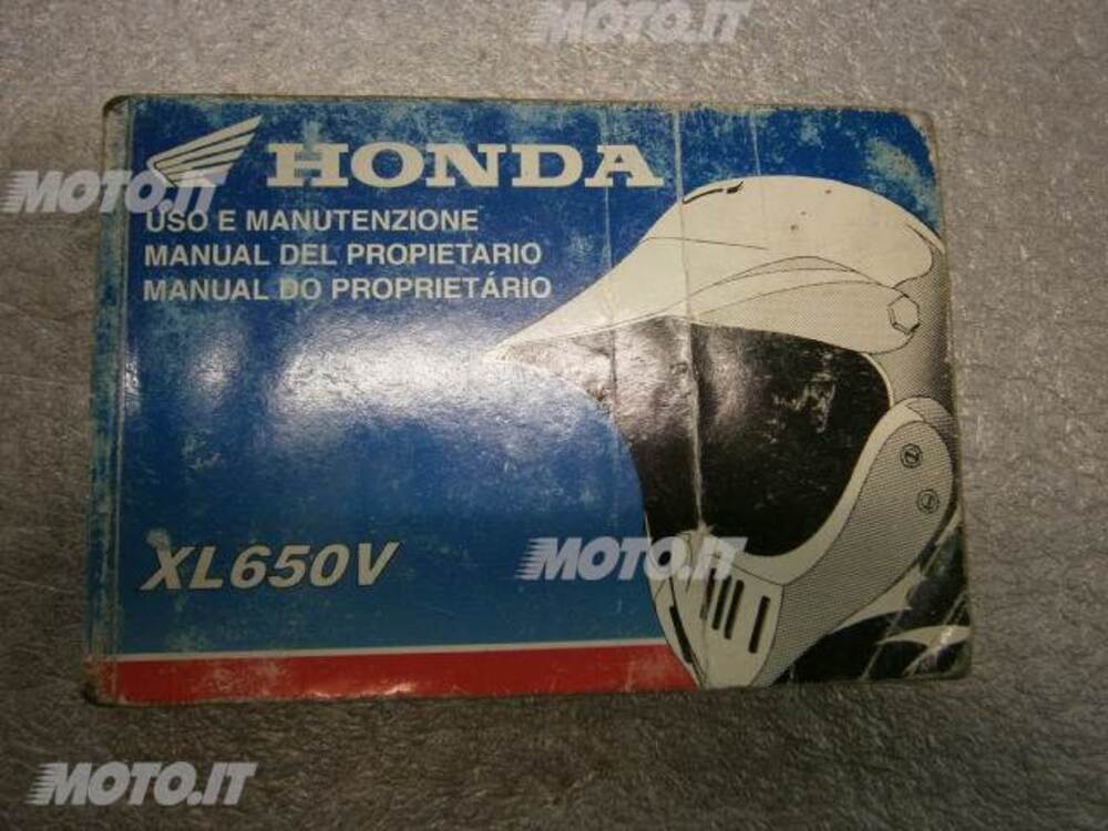 LIBRETTO Honda LIBRETTO USO E MANUTENZIONE XL650V