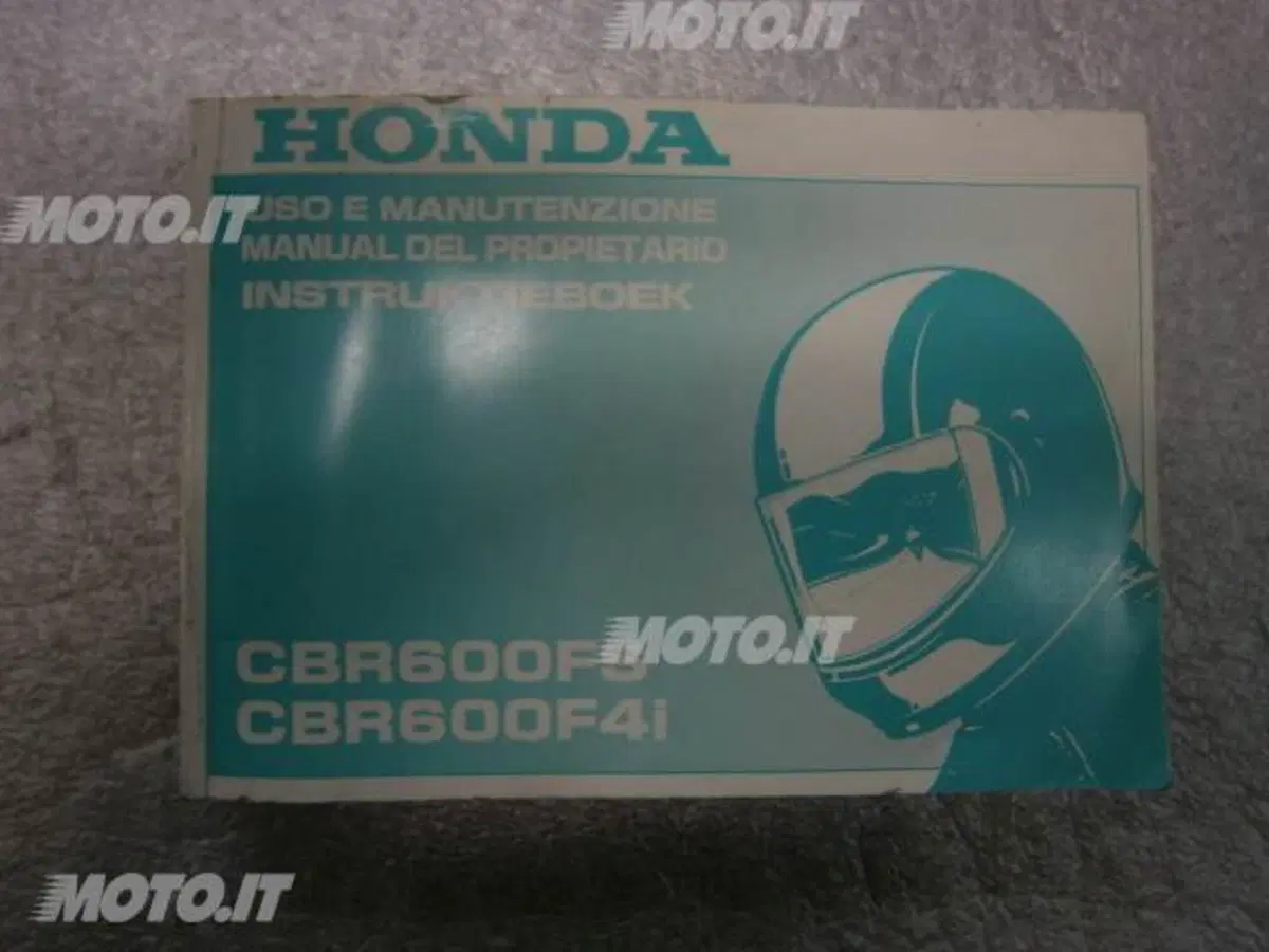 LIBRETTO Honda LIBRETTO USO E MANUTENZIONE CBR 600F