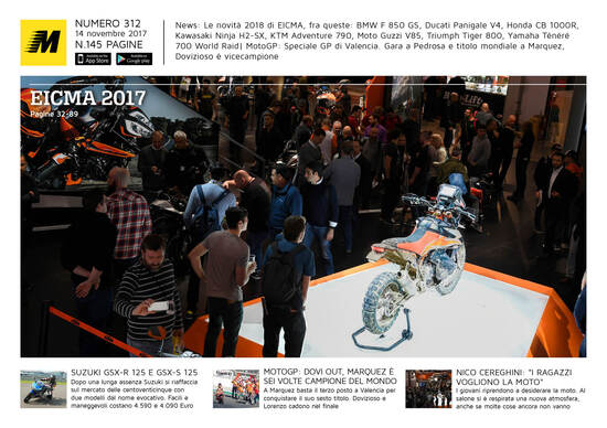  Magazine n° 312, scarica e leggi il meglio di Moto.it 