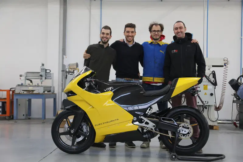 Il "team Vins". Da sinistra Vincenzo Doino, Nicola Trentani, Vincenzo Mattia, Davide Perino. Assente purtroppo Giuseppe Evangelista...