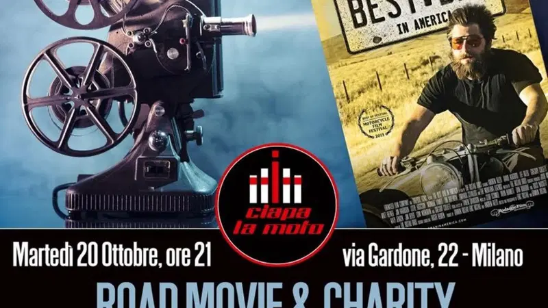 Da Ciapa La Moto: "Road Movie &amp; Charity". Marted&igrave; 20 ottobre