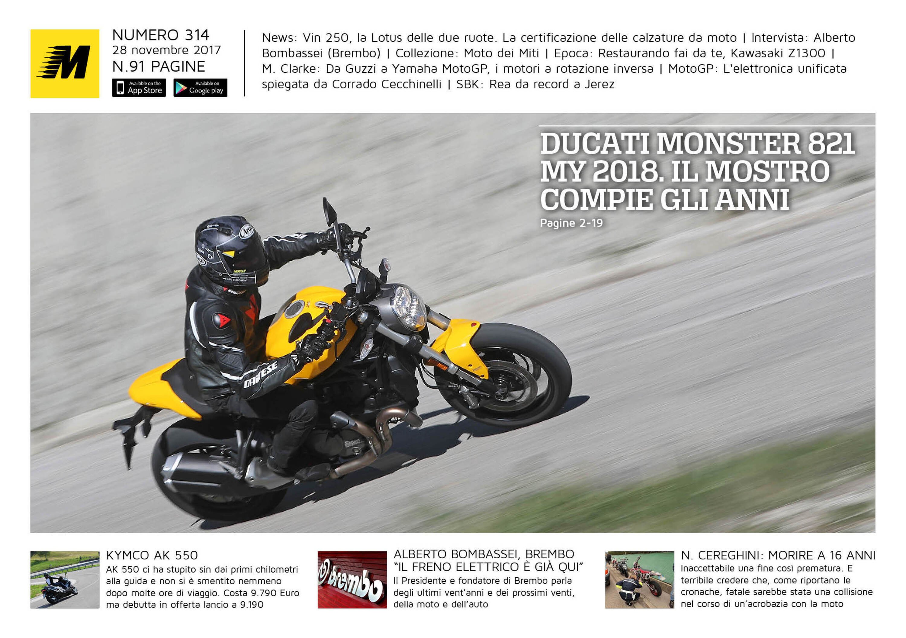 Magazine n&deg; 314, scarica e leggi il meglio di Moto.it 