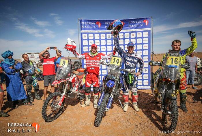 Alessandro Botturi sul podio del Merzouga