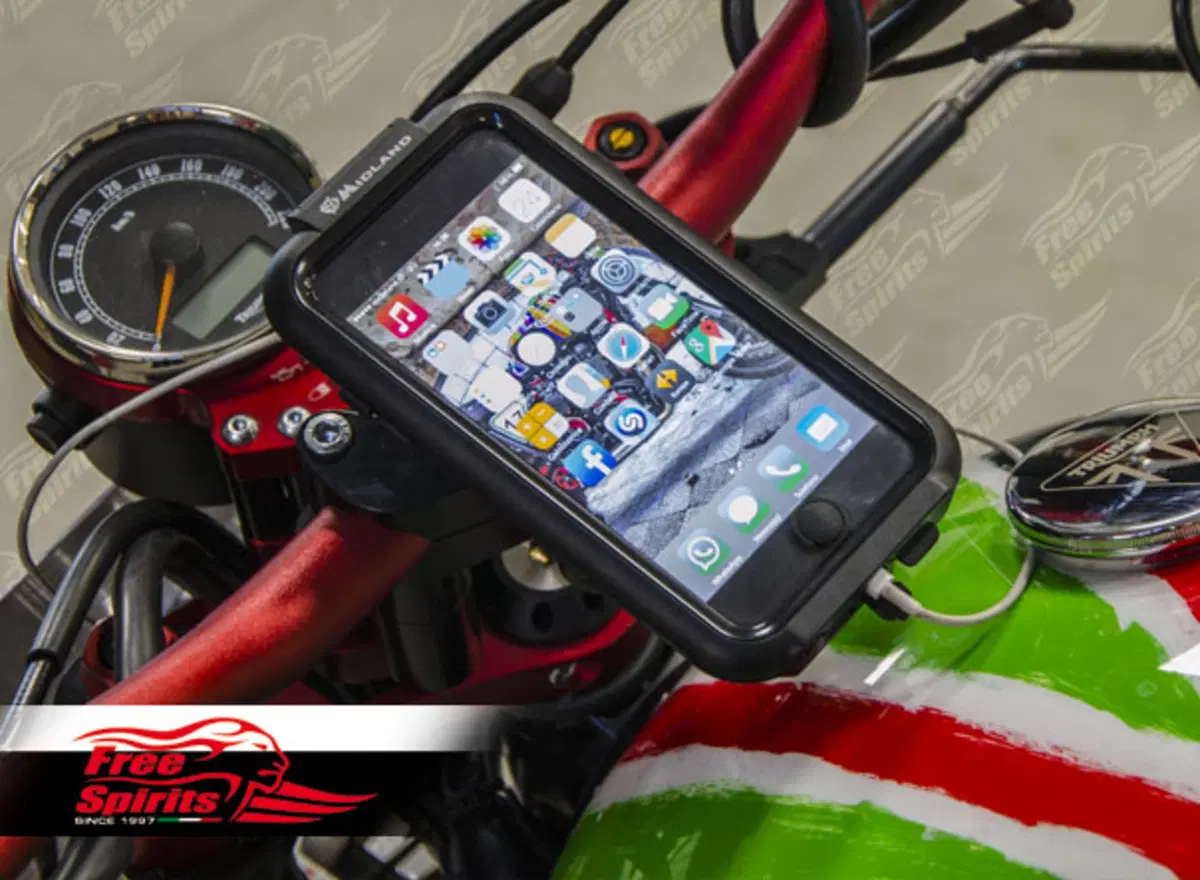 Free Spirits: supporto smartphone Triumph Bonneville SE