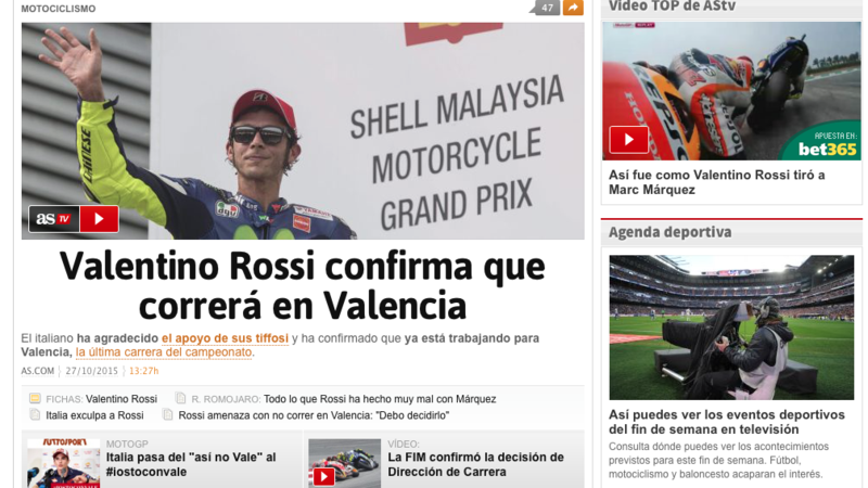 MotoGP Sepang, cosa dice la stampa spagnola