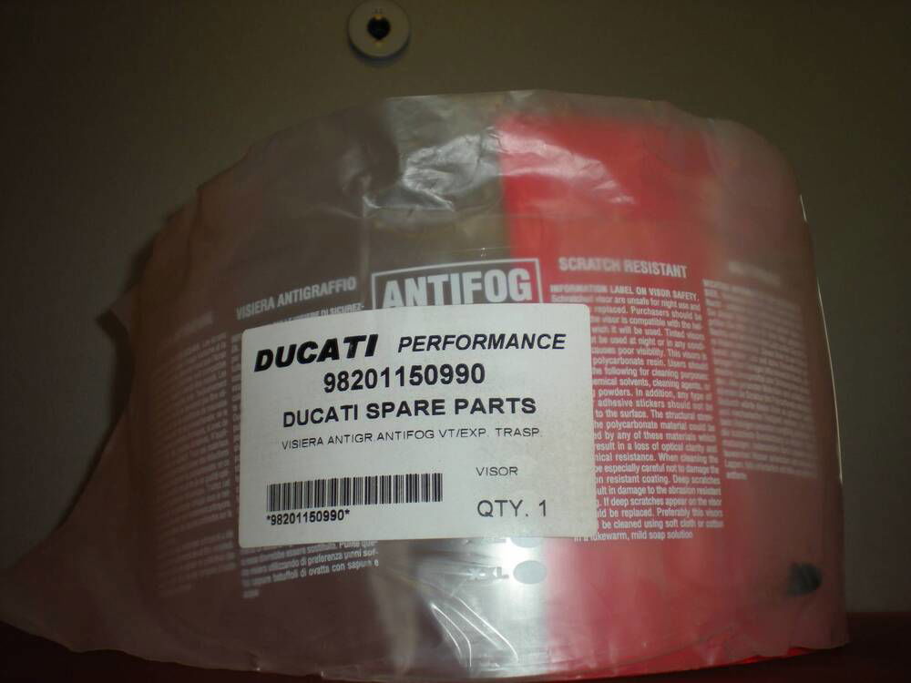 Visiera VT/EXP. Trasparente Ducati