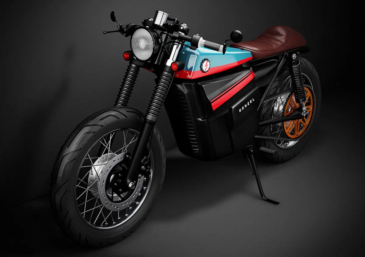 Model Electric Cafe Racer 1, vero vintage, elettrico