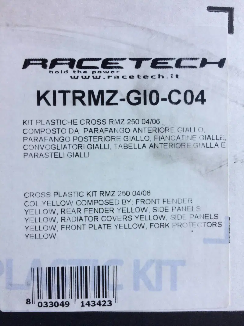 Kit Plastiche Suzuki RMZ Racetech (2)