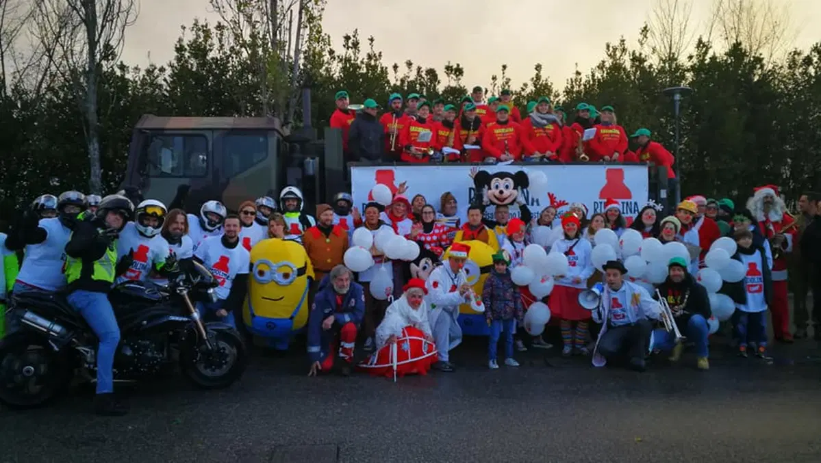 Ridolina Christmas Tour: moto e clown portano un sorriso negli ospedali  (10)