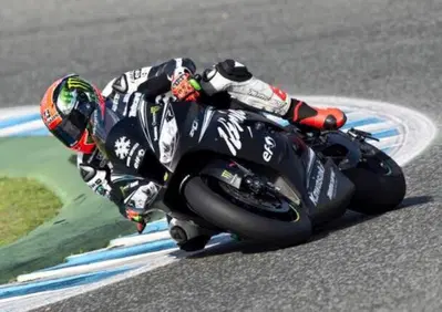 Test SBK Jerez. Sykes come Iannone investe un volatile