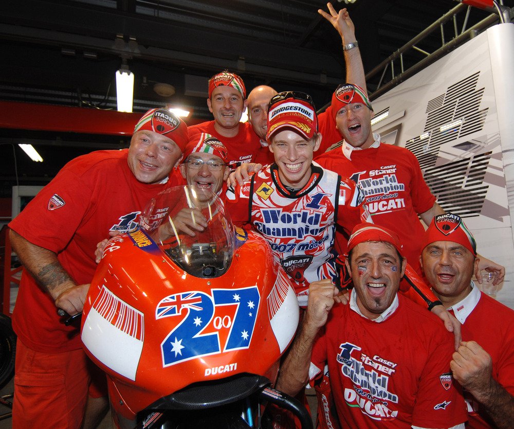 Casey Stoner e Ducati hanno regalato a Bridgestone il loro primo titolo iridato nel 2007