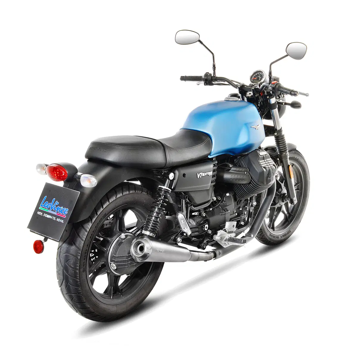 LeoVince Classic Racer per Moto Guzzi V7 III (2)
